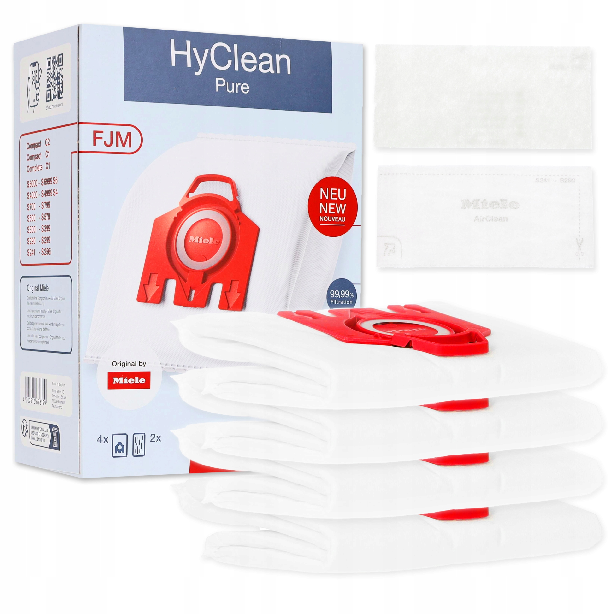 Vrecká Miele & Cie. Kg F/j/m HyClean 3D Efficiency