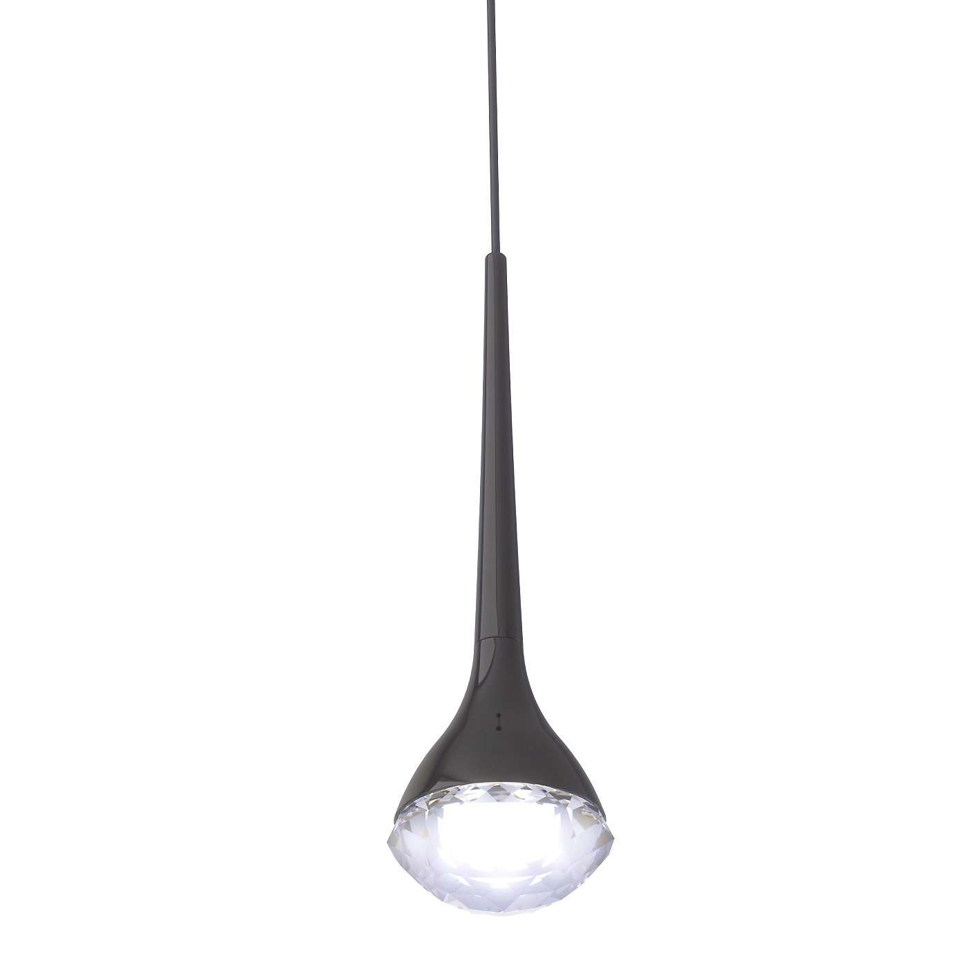 Křišťálové designové očko, přisvětlovací lampa Crima Nero nad stolem