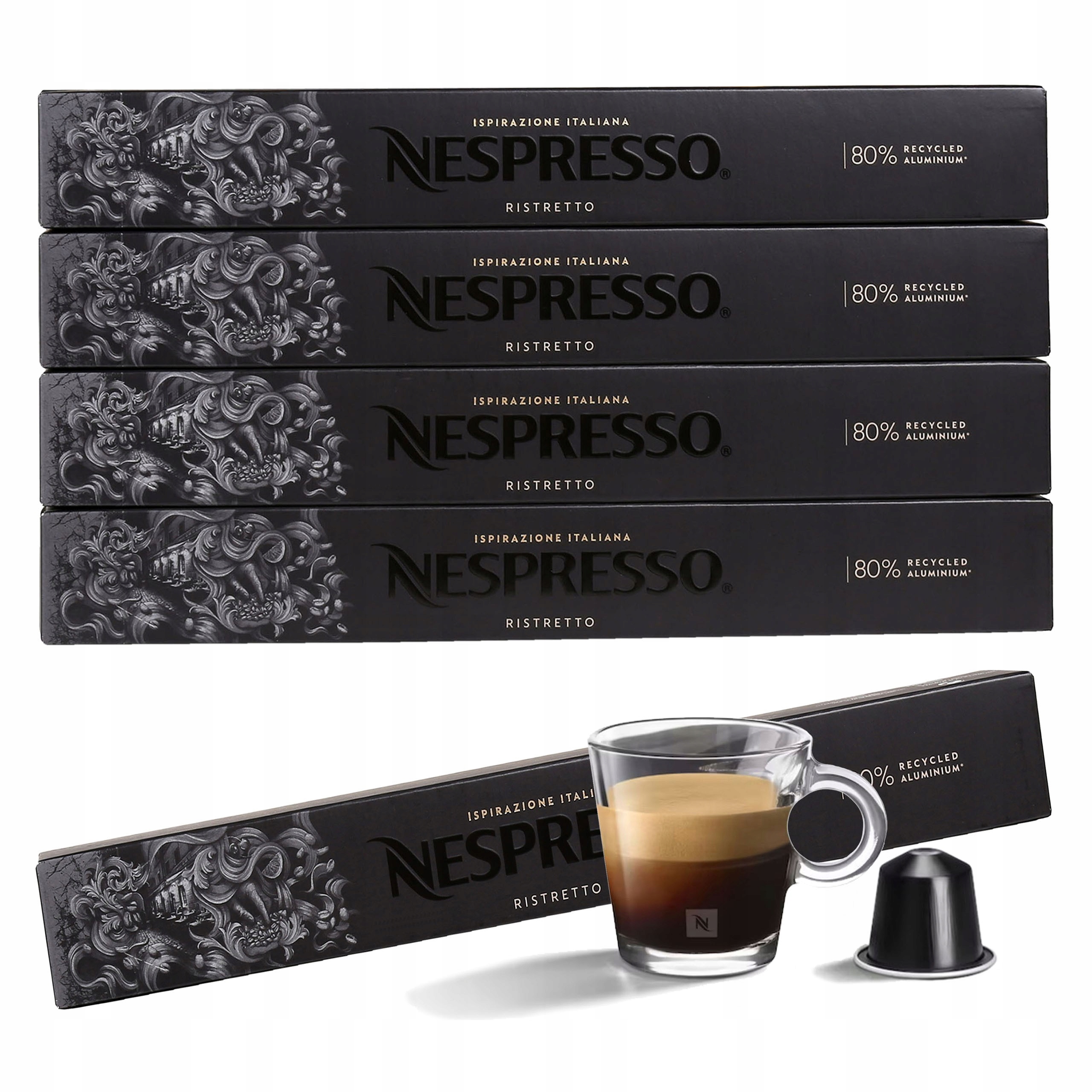 Káva v kapslích s příchutí Ispirazione Ristretto Italiano Nespresso 50 ks
