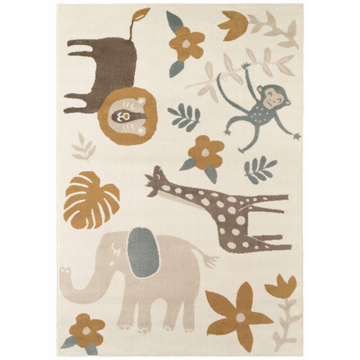 120x170 Detský koberček Adventures 106213 Cream Multicolor
