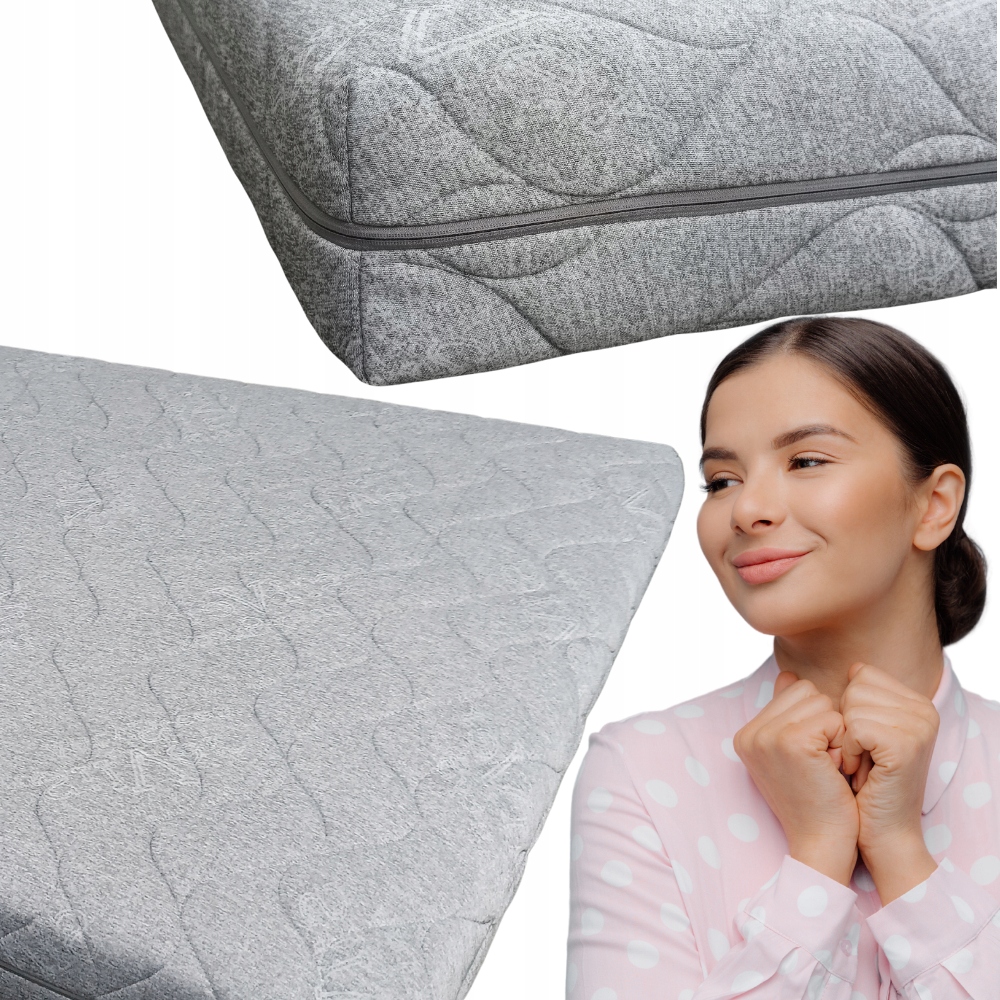 Poťah na matrac sivý 140 x 200 Pikovaná chránička Senomia