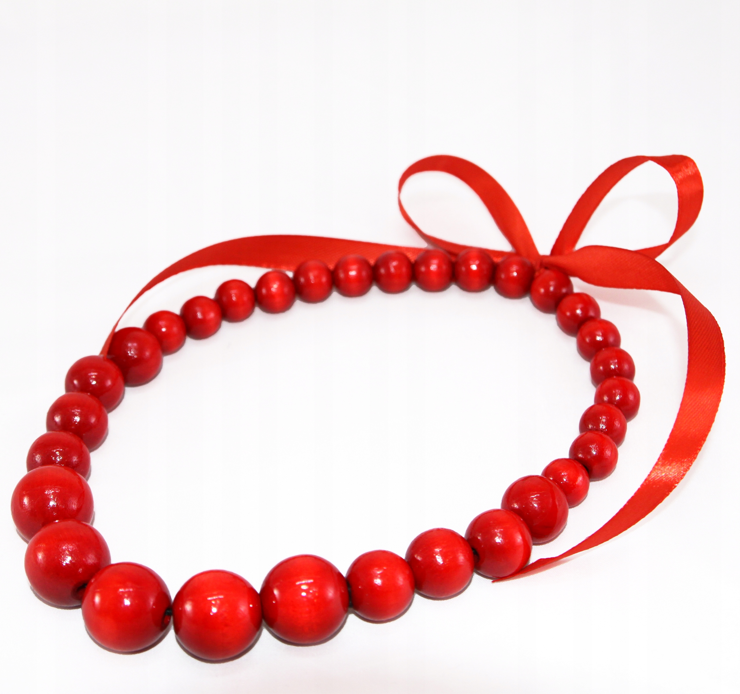 KORALE DZIECIĘCE LUDOWE czerwone góralskie folk Marka Inna marka