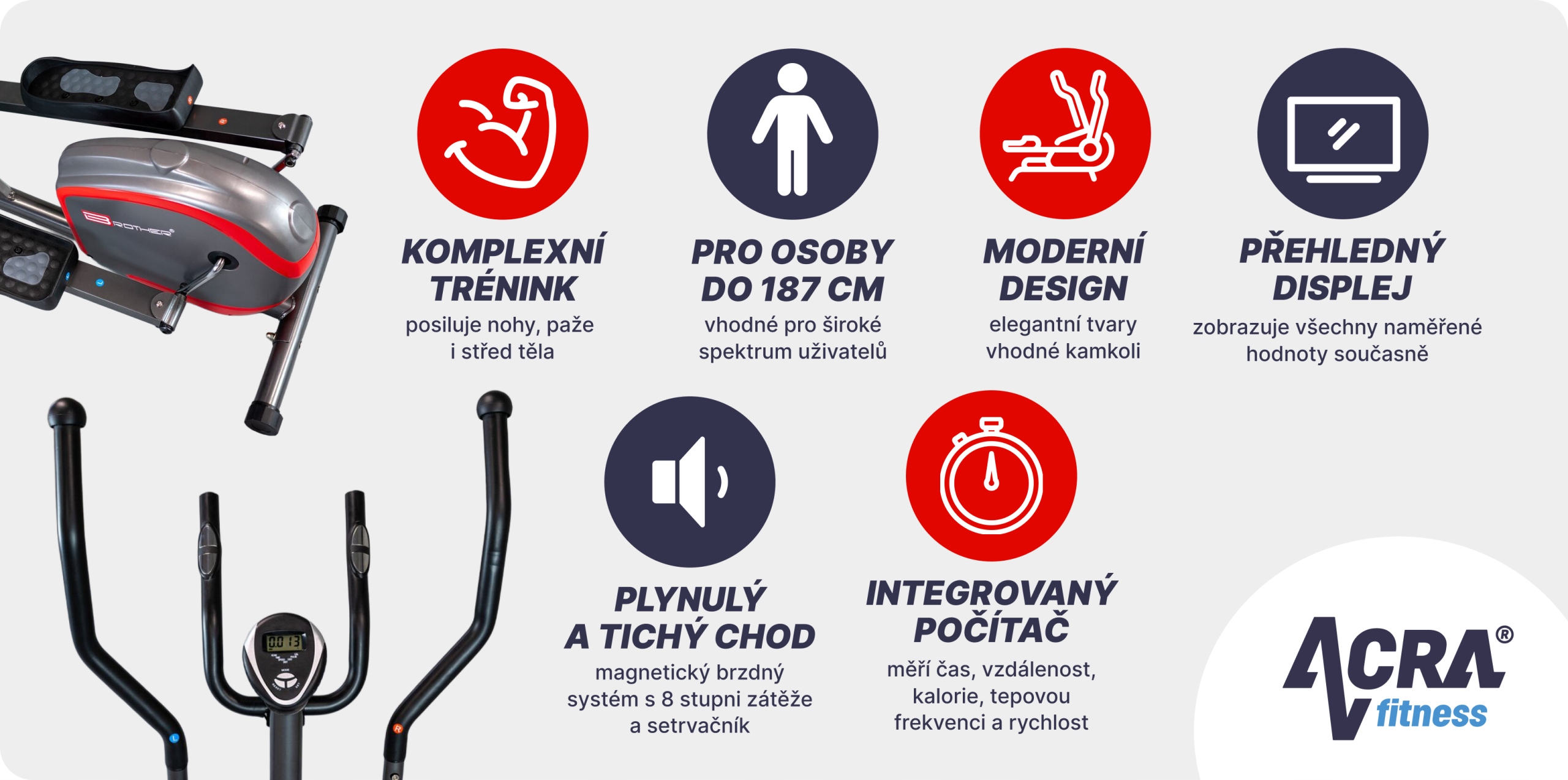 Magnetický eliptical BE540 Kód výrobce 05-BE540