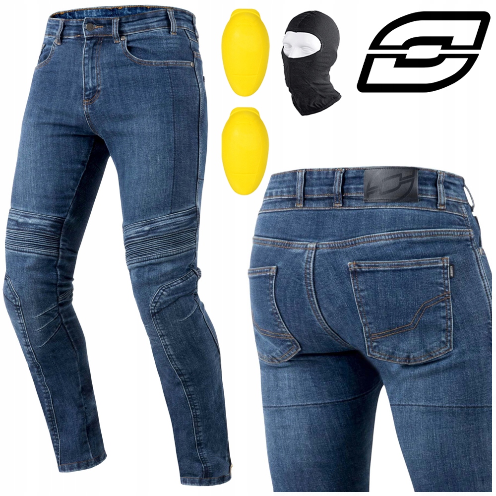 Motocyklové Nohavice Ozone Hornet Blue Pánske Aramidové Džínsy Darček