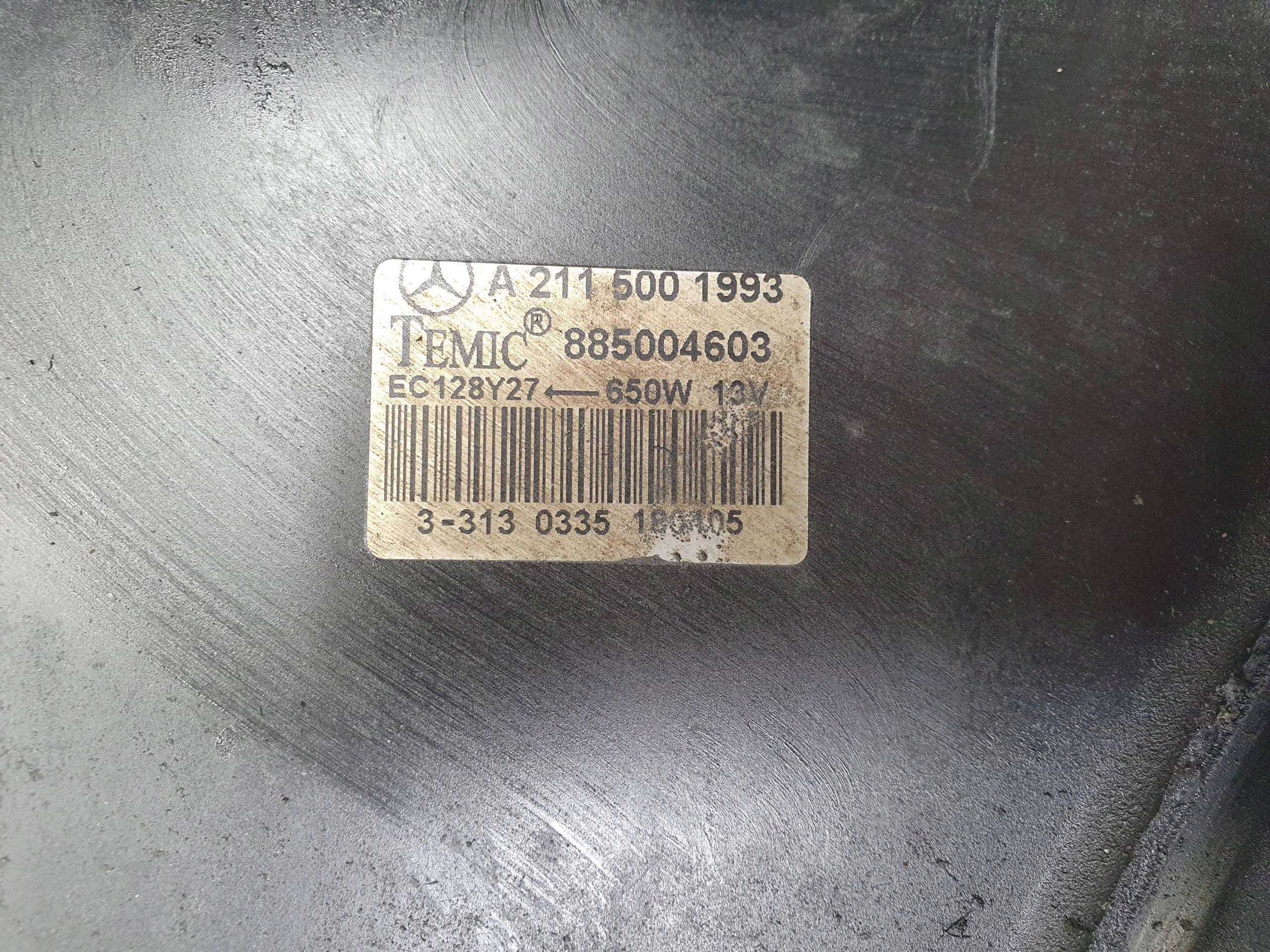 ventilátor chladiče A2205000193 3.2 CDI MERCEDES E-KLASA W211