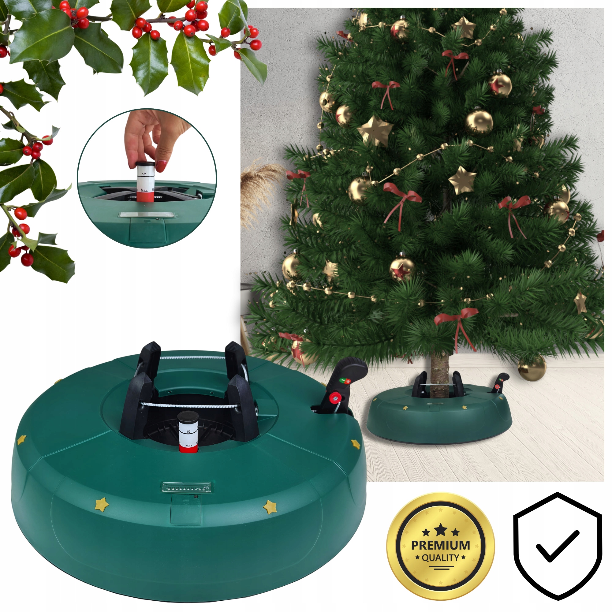 Samozapínací Stojan Na Živý Vianočný Stromček, Výška Do 4,5 M