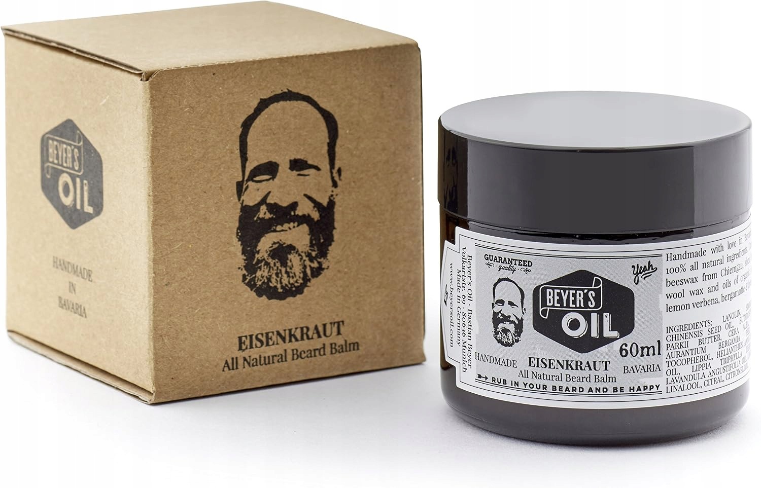 Balzám na vousy Beyer's Oil vosk přírodní verbena 60 Ml