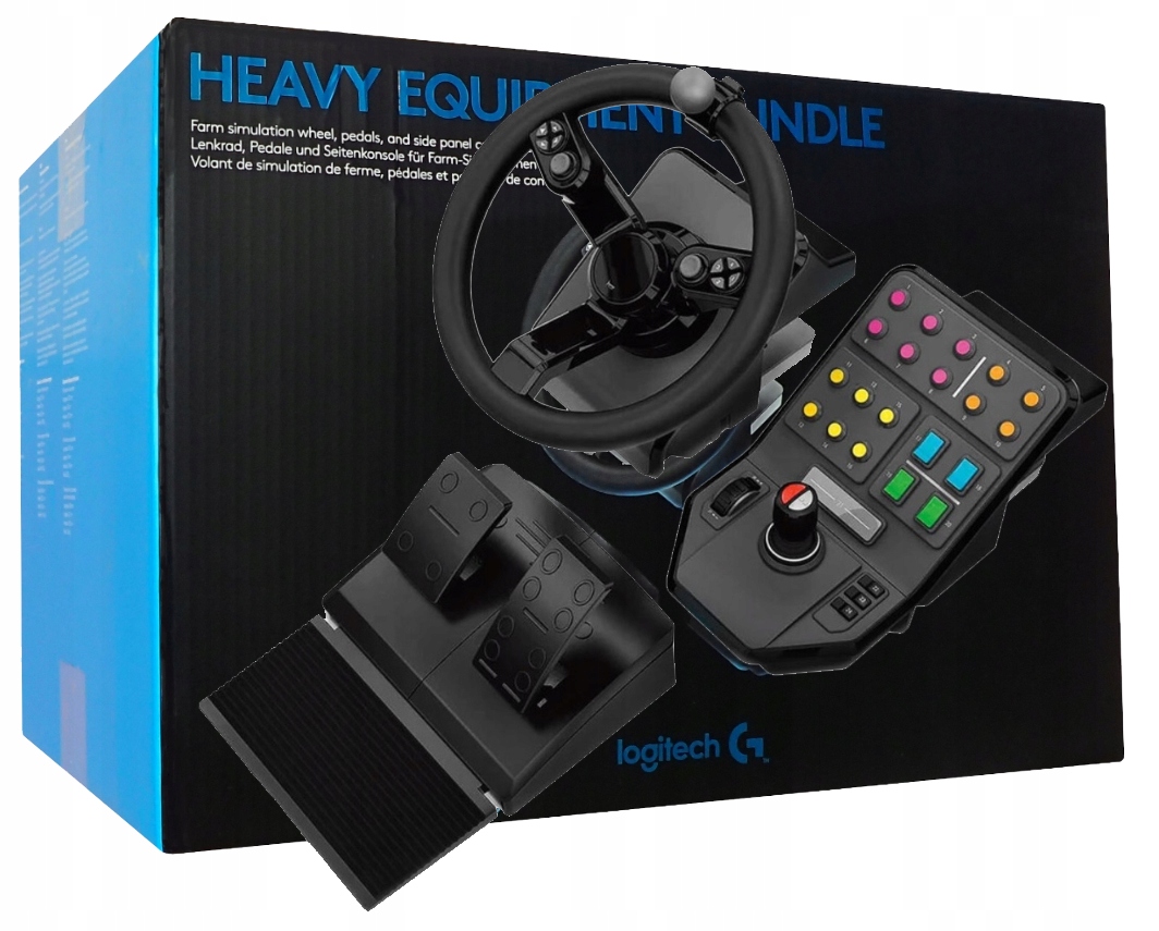 Bundle Volant Logitech G Saitek Farm Sim Controller Pedále Panel