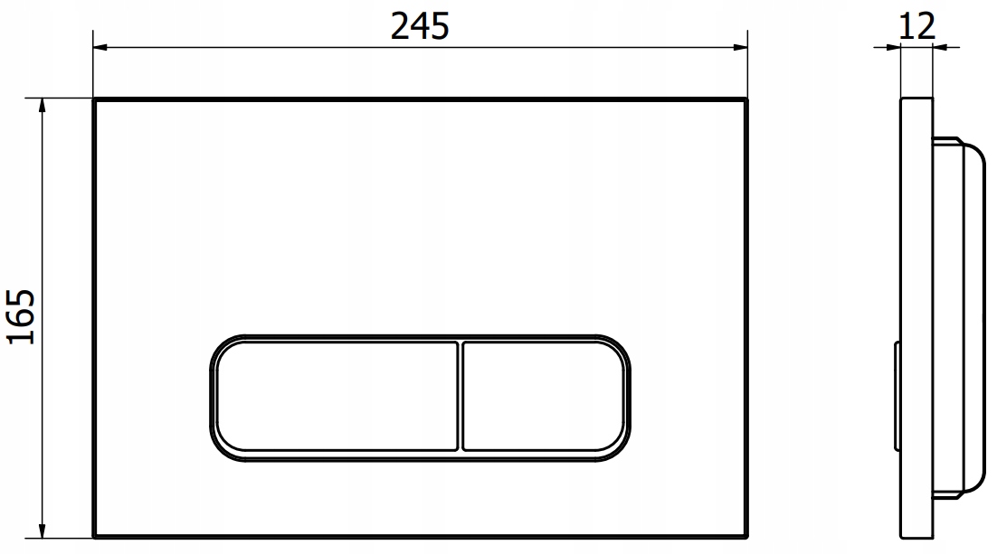 MEXEN NAPO 02 PRZYCISK DO STELAŻA WC CHROM BŁYSZCZĄCY Marka Mexen