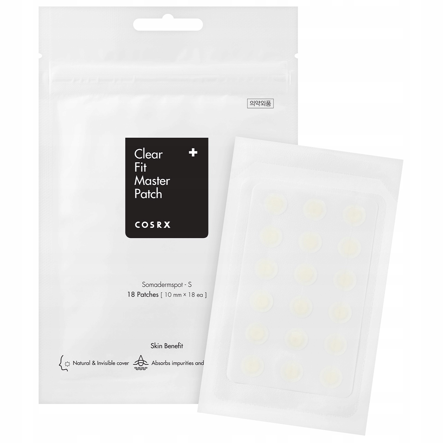 COSRX Clear Fit Master Patch 18szt - Ultracienkie plasterki na wypryski — 3
