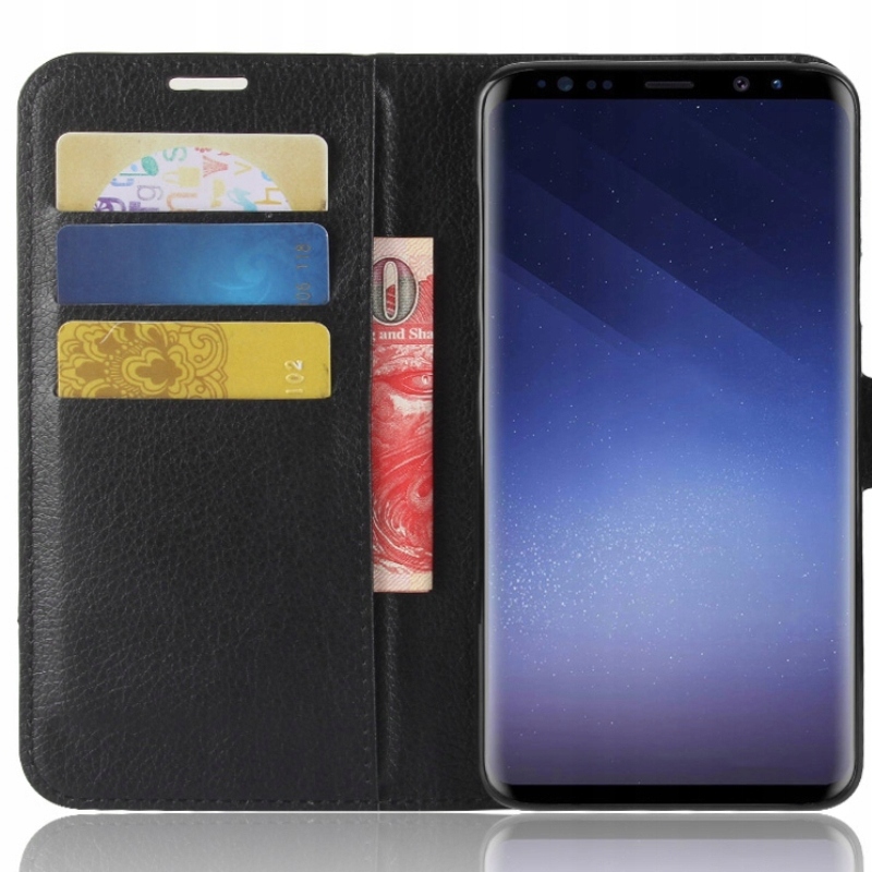 

Etui Z Klapką Portfel Litchi Do Samsung Galaxy S9+