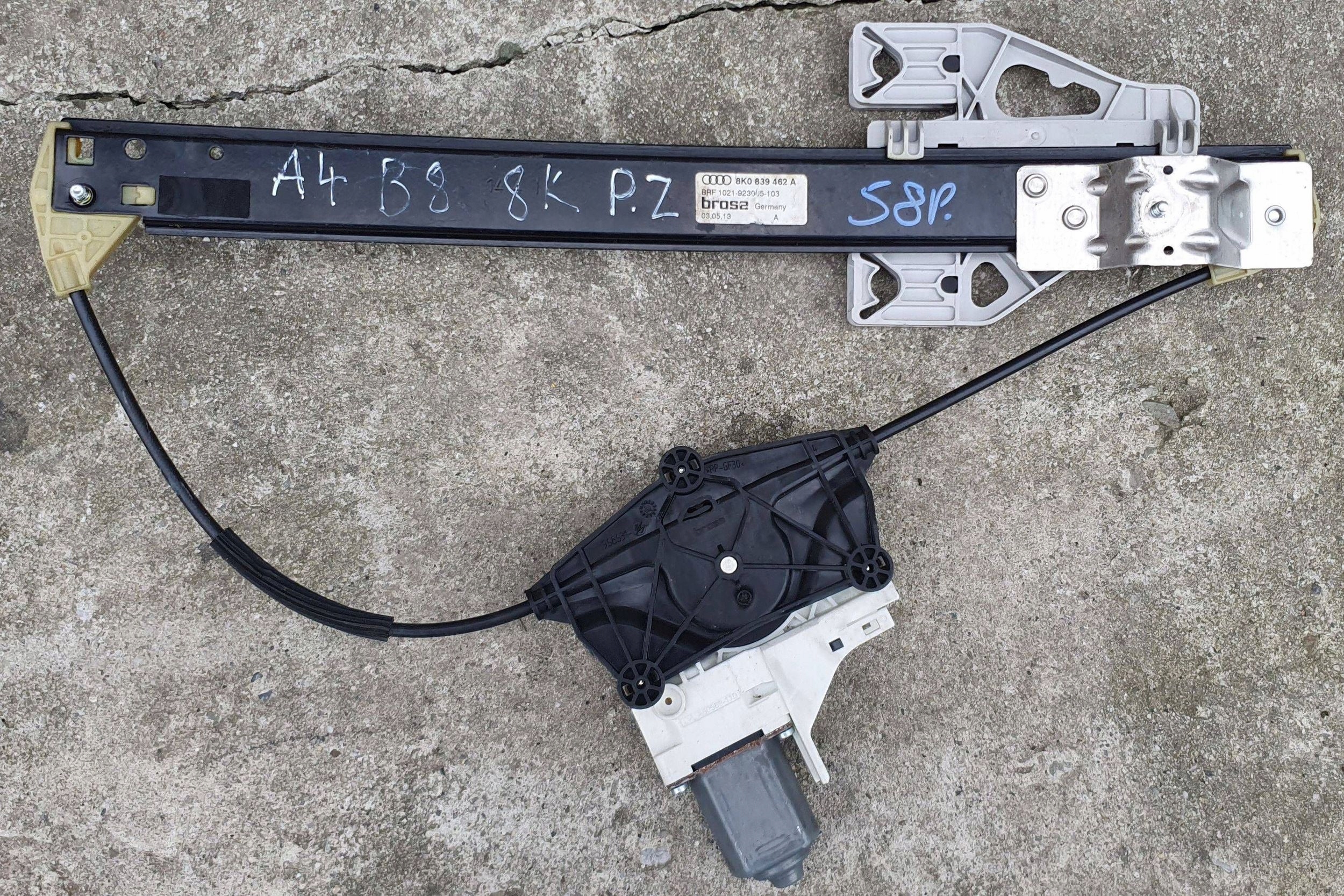 Audi A4 B8 8K0 window regulator right rear part