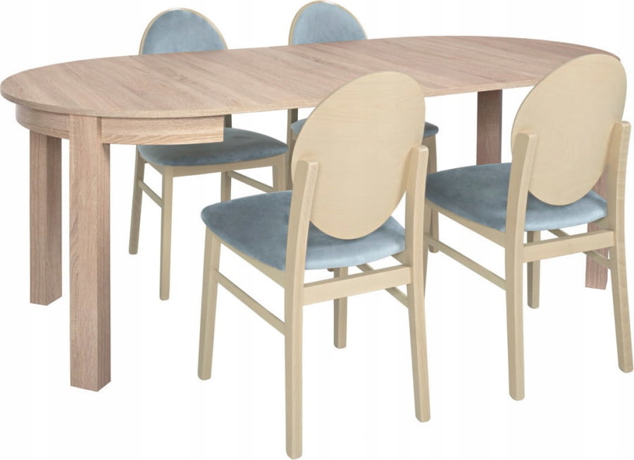 Stół Rozkładany 95x95 do Salonu Jadalni Bernardin Kolor blatu dąb sonoma