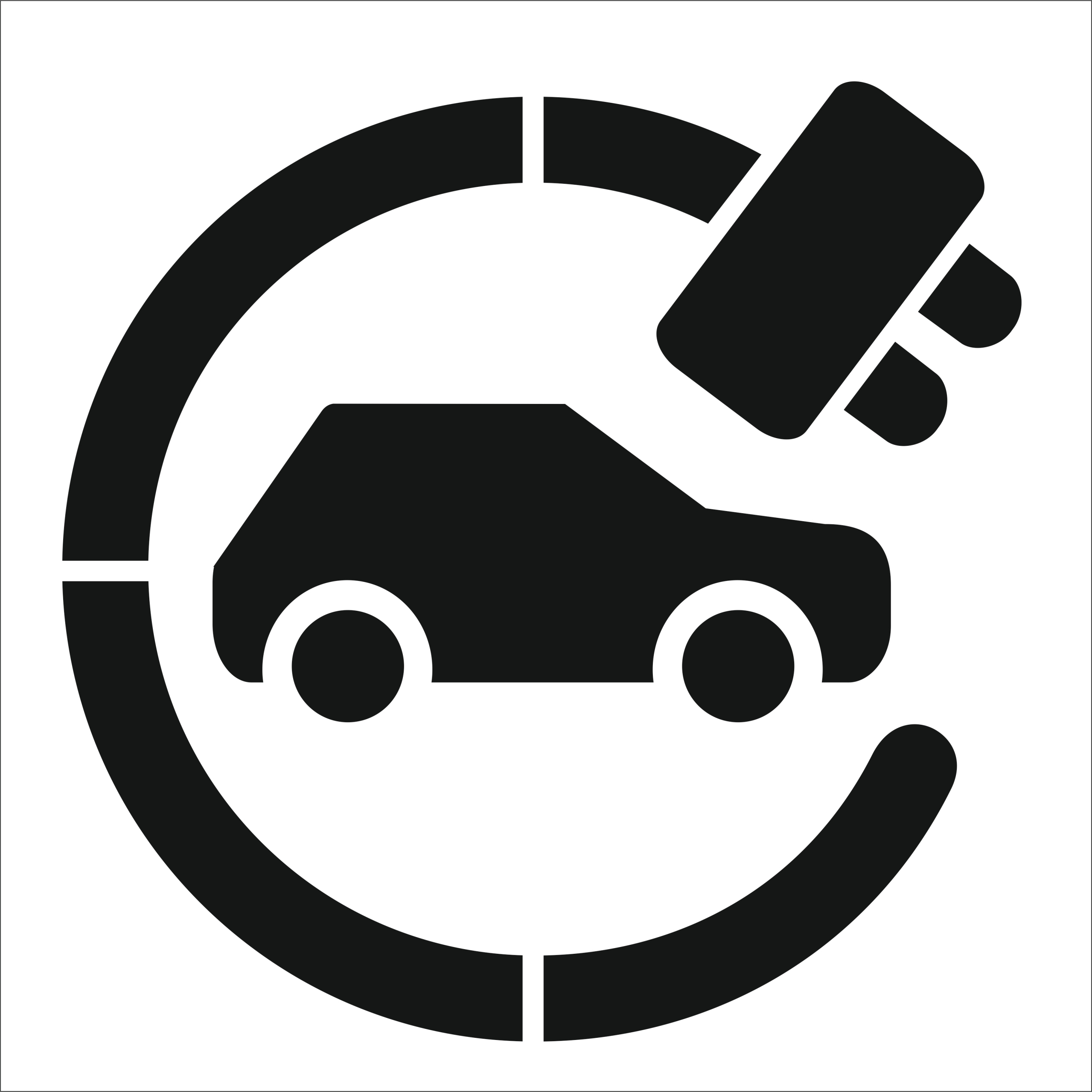 Malířská šablona pro nabíjecí stanici pro elektromobily 95x95