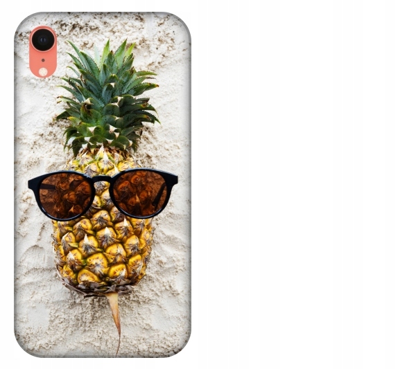 

Etui pokrowiec iPhone Xr Ananas w okularach lato