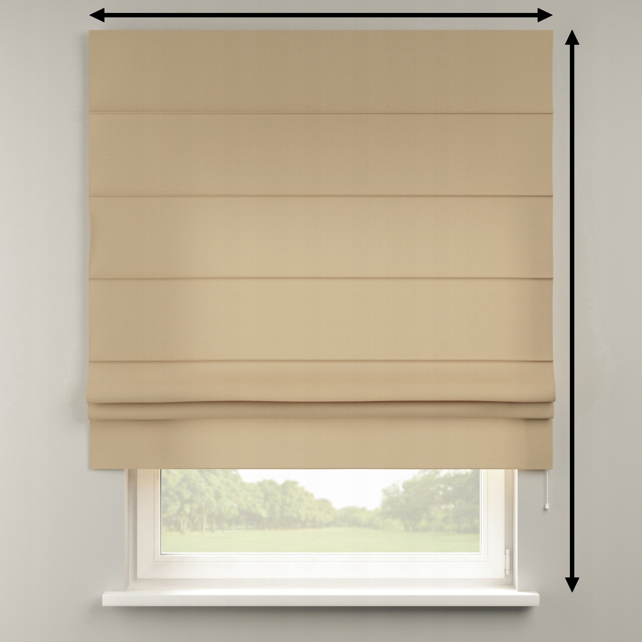 Hotová římská roleta Padva 80x160 cm béžová