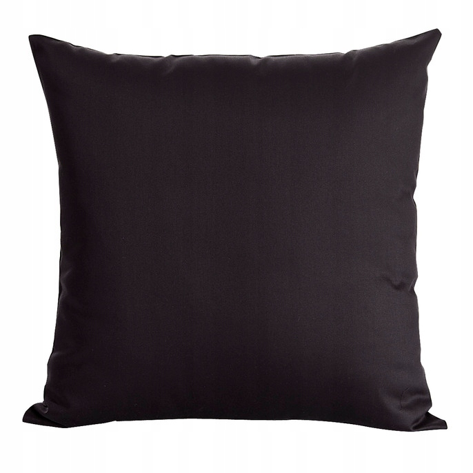 Poszewka bawełniana 70x90 czarna jednobarwna