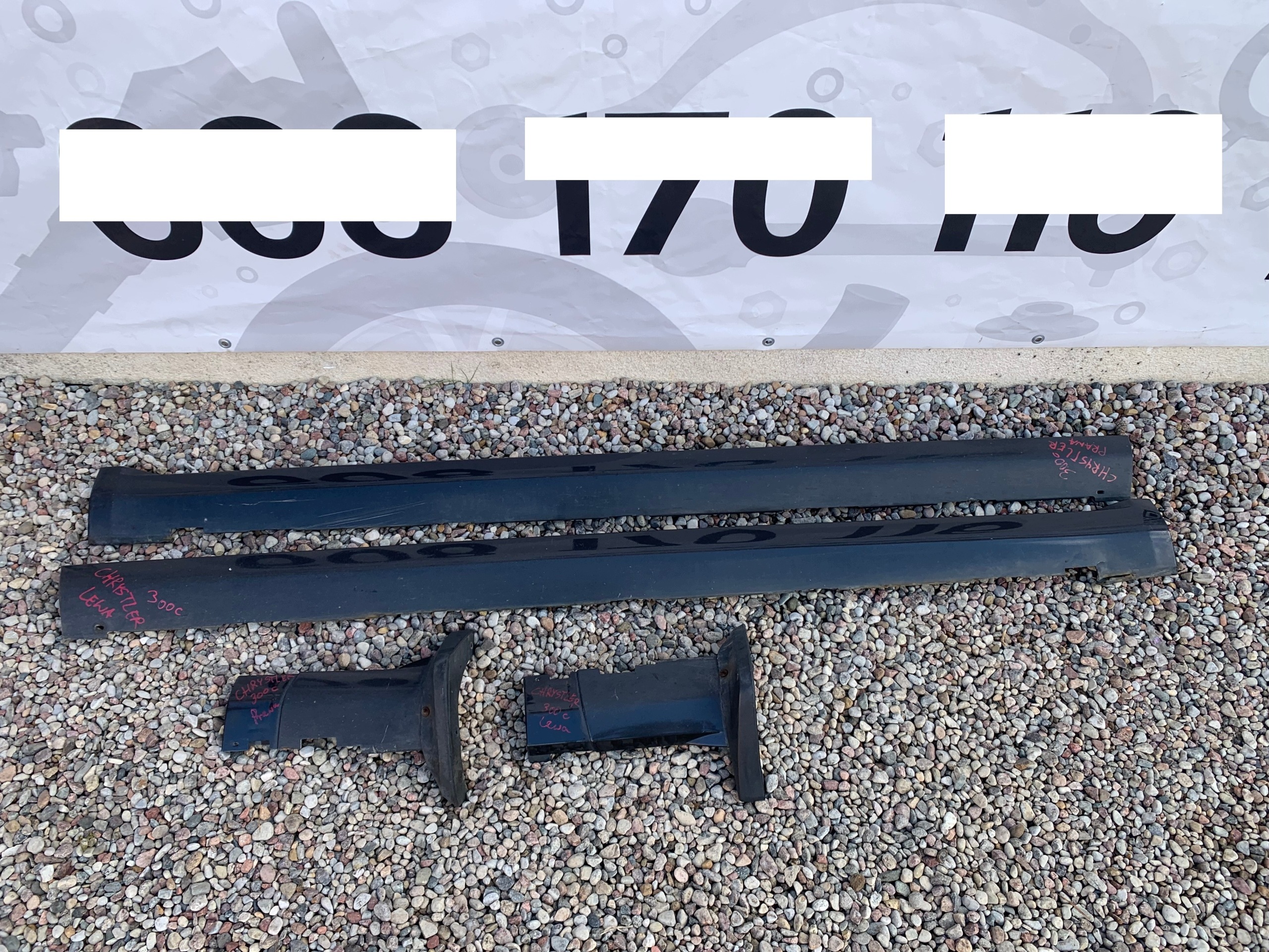 CHRYSLER 300C 05-10 R threshold moulding threshold right left KOMBI black,
