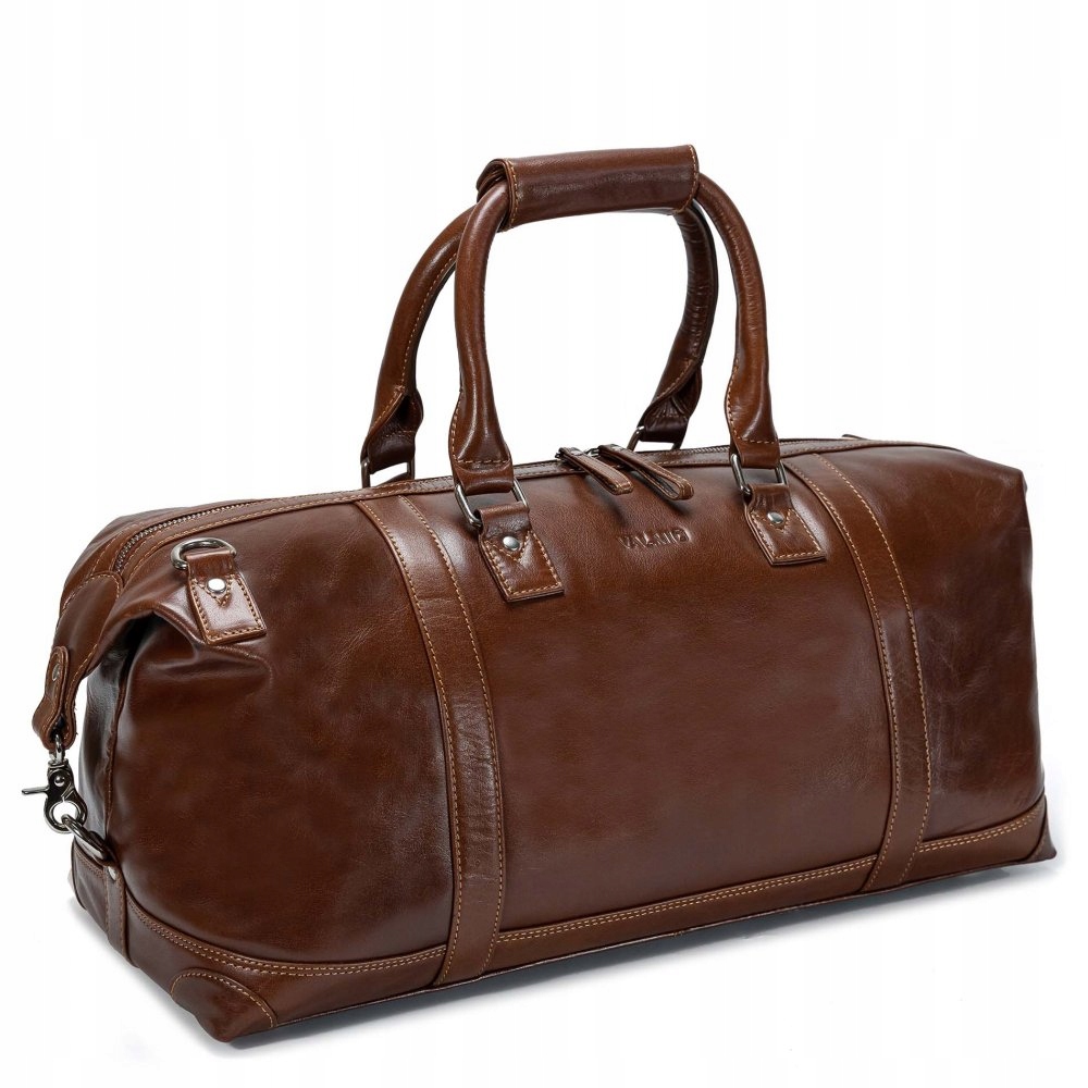Skórzana torba podróżna Valmio Linvo Tan Marka Valmio