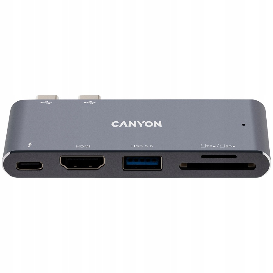 Canyon Hub DS5 5W1 Usb C Hub Thunderbolt 3 Do Laptop Gaming I Biuro 4K