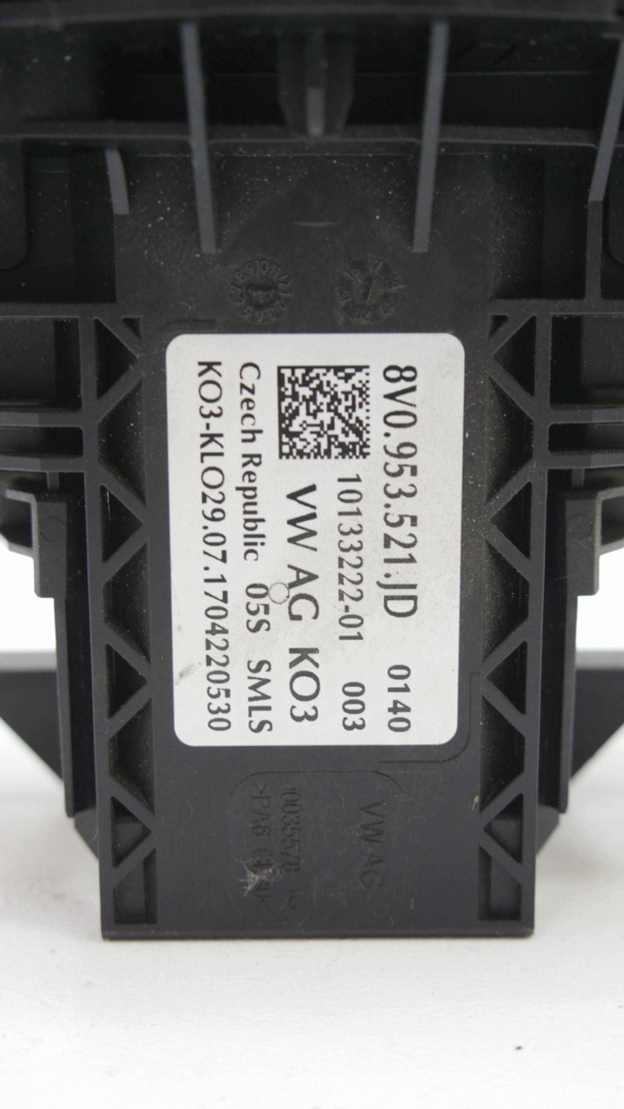 DEVIO LUCI TERGICRISTALLO TERGI ANELLO airbag VOLANTE DEVIO LUCI DEVIO AUDI A3 8V LIFT 8V0953521JD