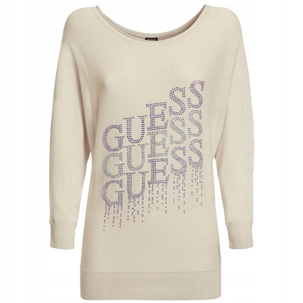 Dámský svetr Guess W1YR0NZ2NQ0 Bílý s zirkony