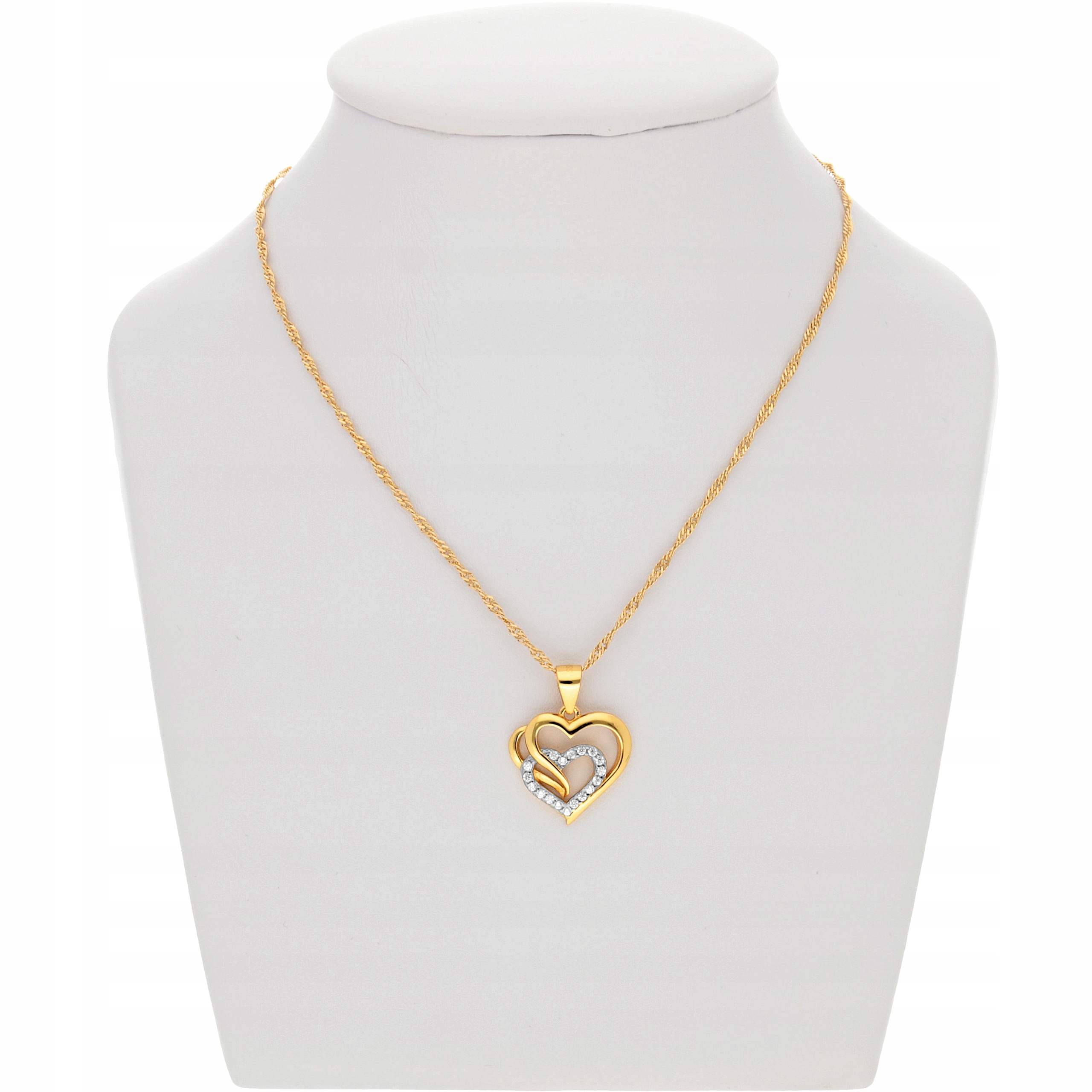 Złoty Łańcuszek 925 Serce Serduszko Grawer Kod producenta komunia rocznice urodzin żony mamy matki