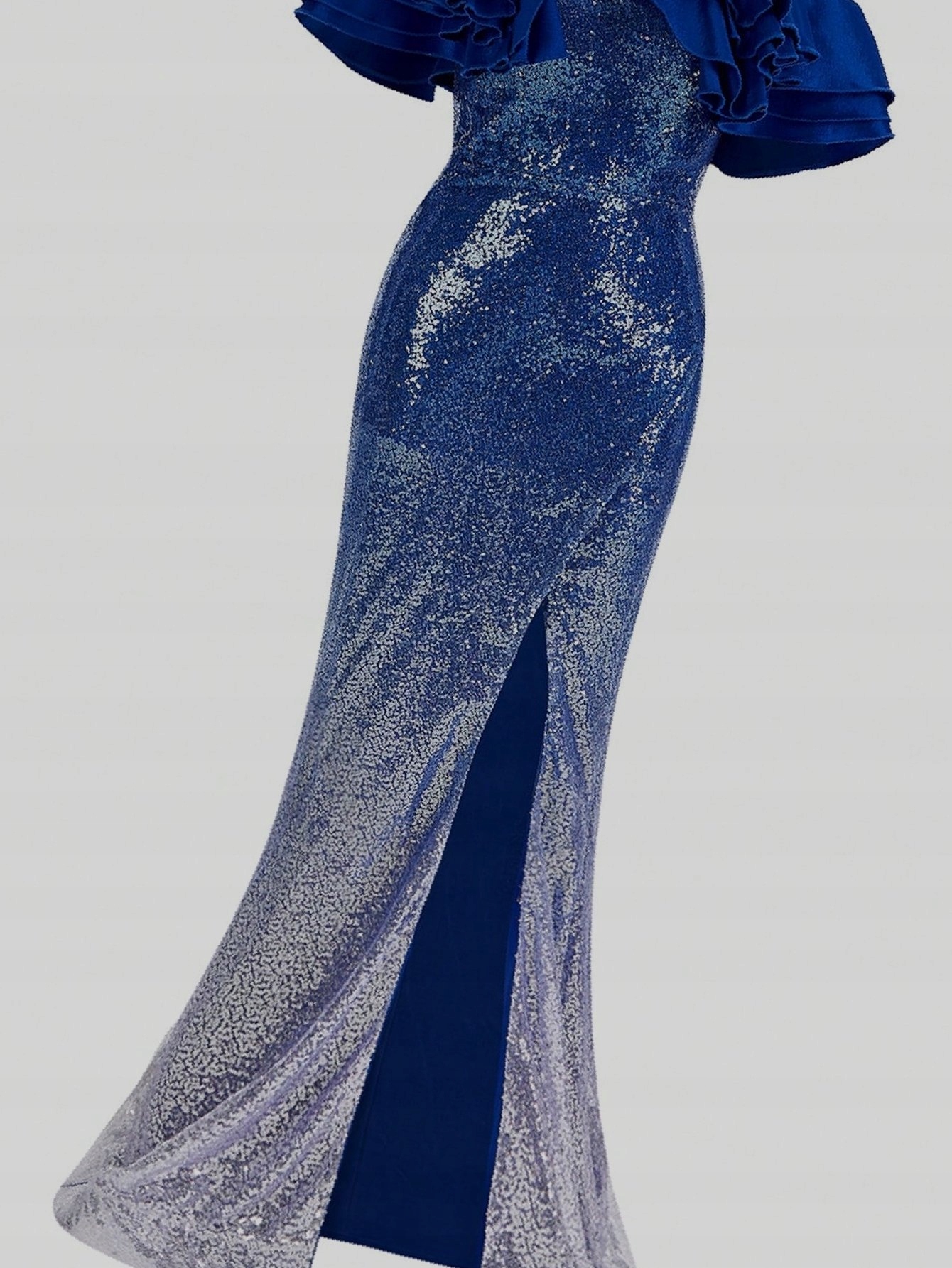 Šaty Gradientová Flitrová Siréna Balová M 38