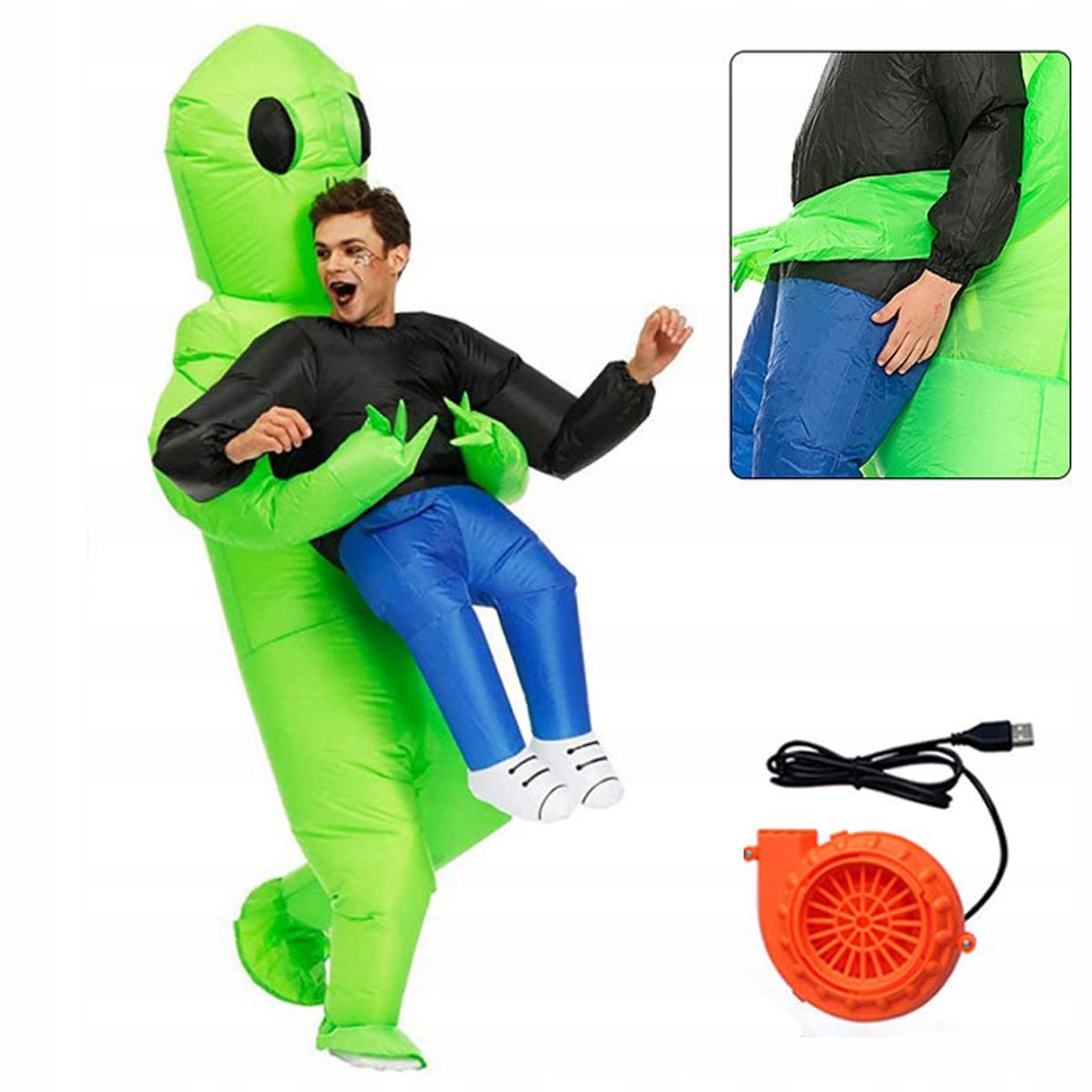 Nafukovací Kostým Alien Ufo Mimozemšťan Převlek Kostým Halloween Jako Dárek