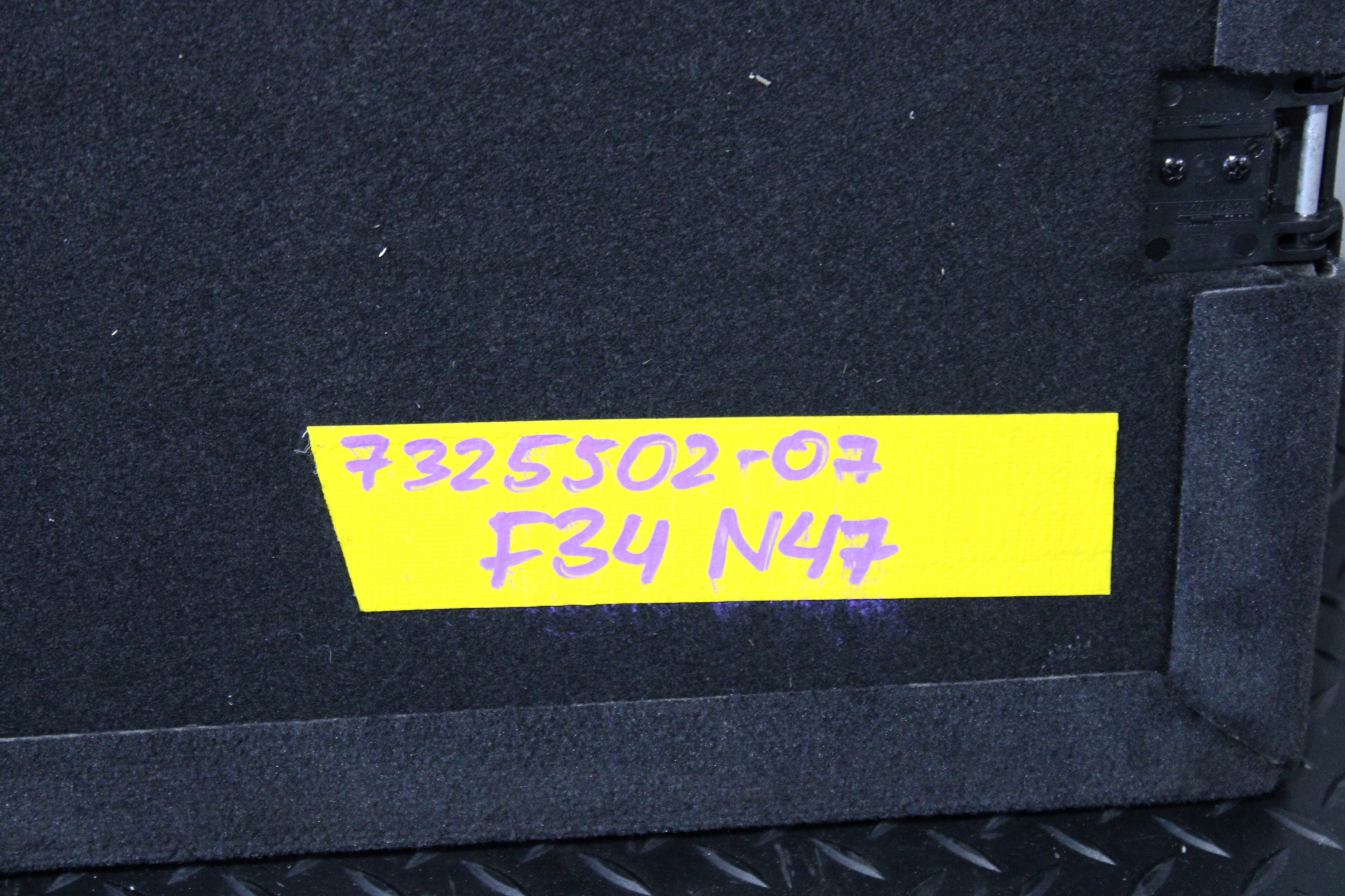 floor boot upholstery BMW 3 GT F34 7325502