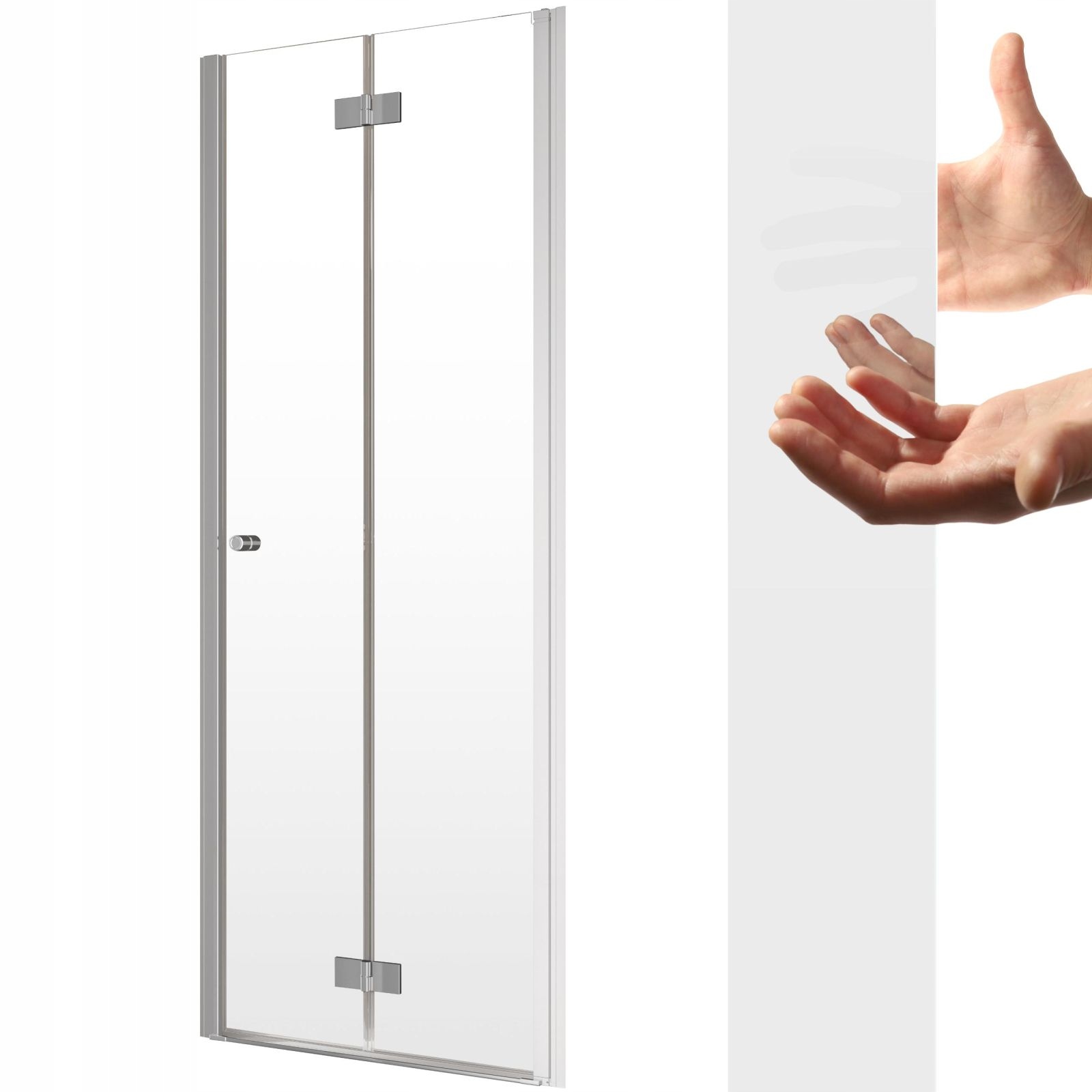 Drzwi prysznicowe składane wnękowe 70 P mirror