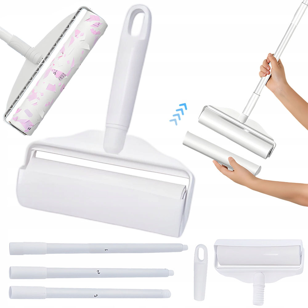 Levně Váleček na odstraňování zvířecích chlupů – opakované použití k odstraňování prachu