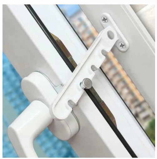 REGULATOR STOPNIOWY UCHYŁU OKNA UNIWERSALNY OGRANICZNIK GRZEBIEŃ BIAŁY Marka inna