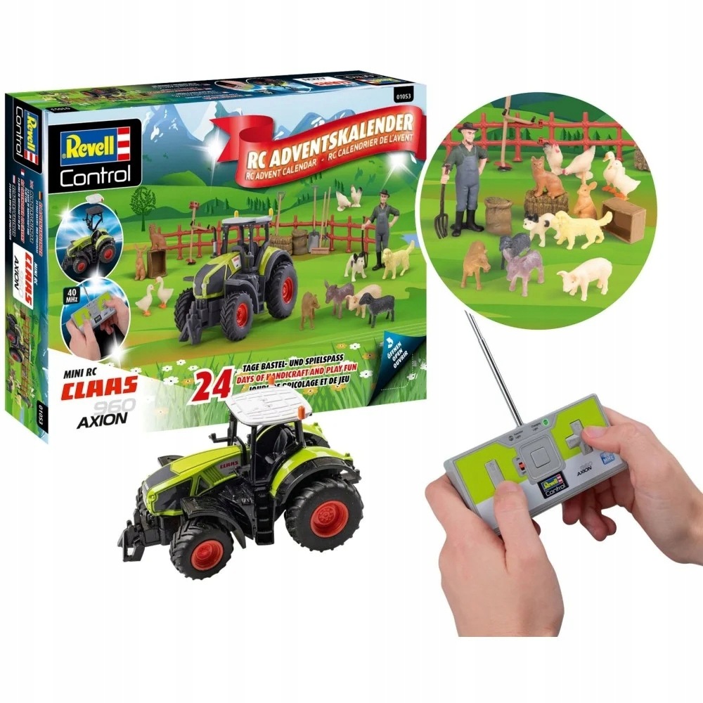 Revell Adventní Kalendář Traktor Rc Claas Axion 960 Dálkově ovládaný