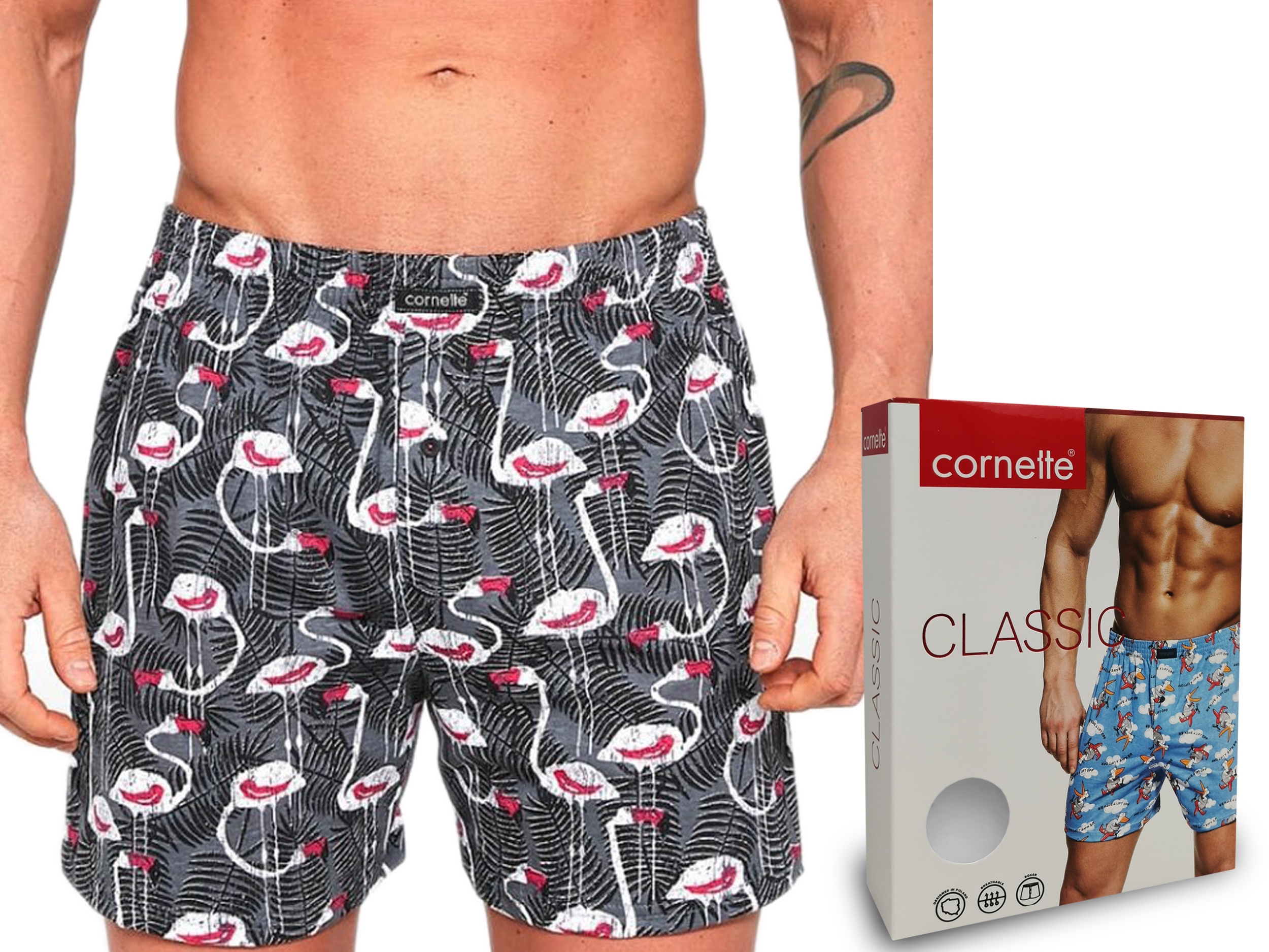 

bokserki Cornette Classic 001/109 Flamingi 4XL