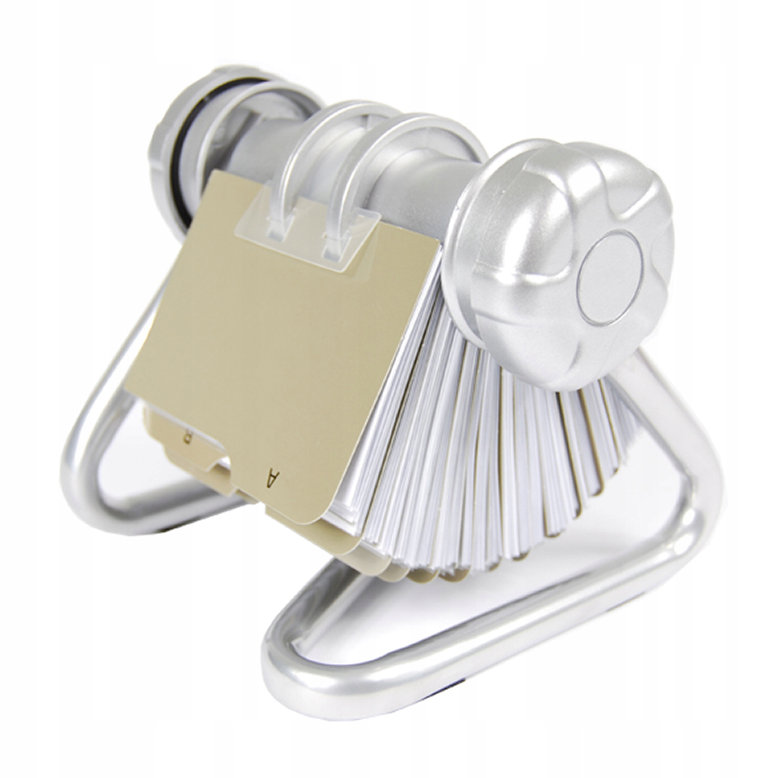 

Wizytownik Obrotowy 400 Wizytówek A Z Srebrny