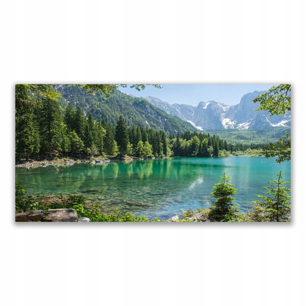 

Obraz z nadrukiem 120x60 Góry Jezioro Las Przyroda