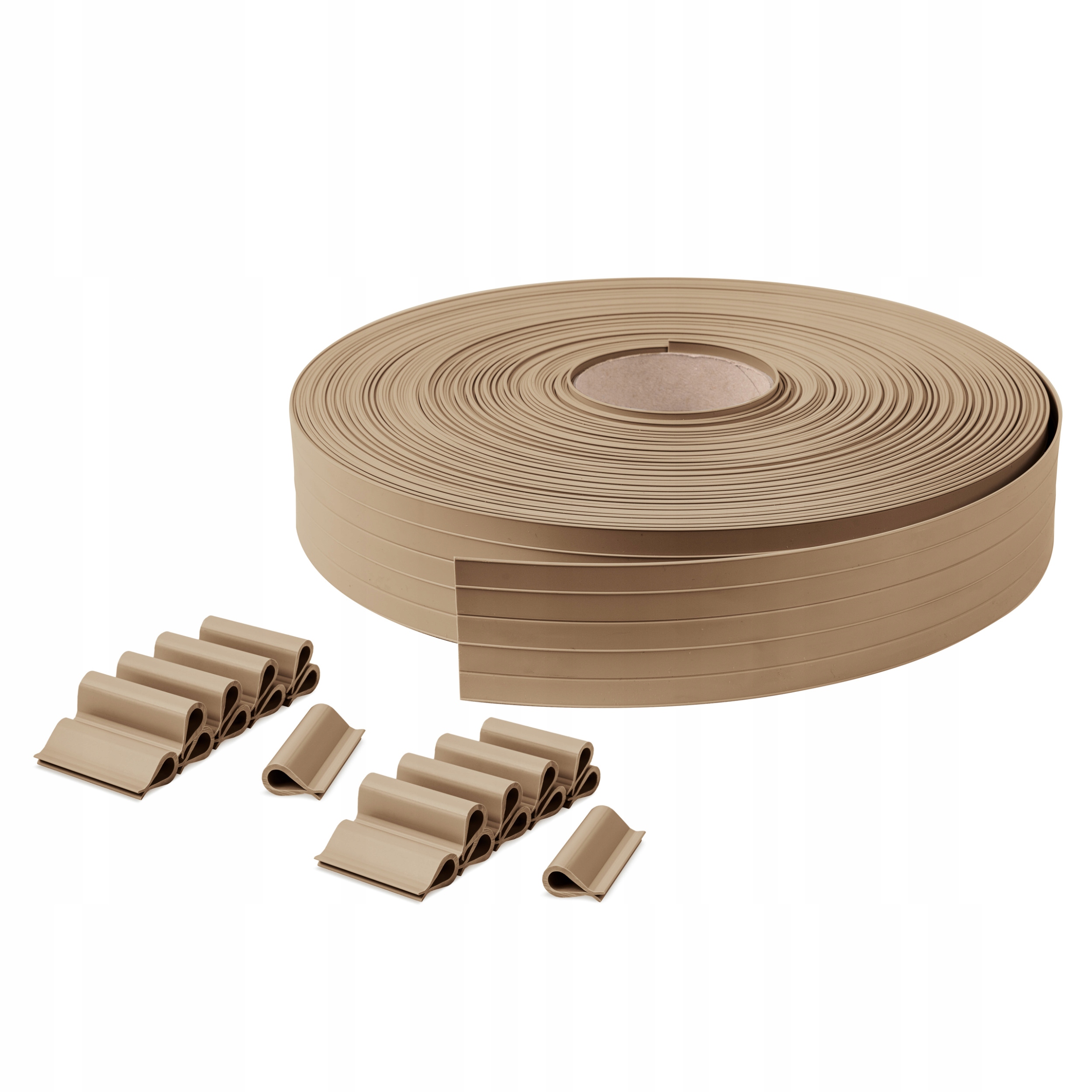 Úzká Stínící panelové pásy 4,75 Pvc Ral 1019 béžová 50 m 80 klipů