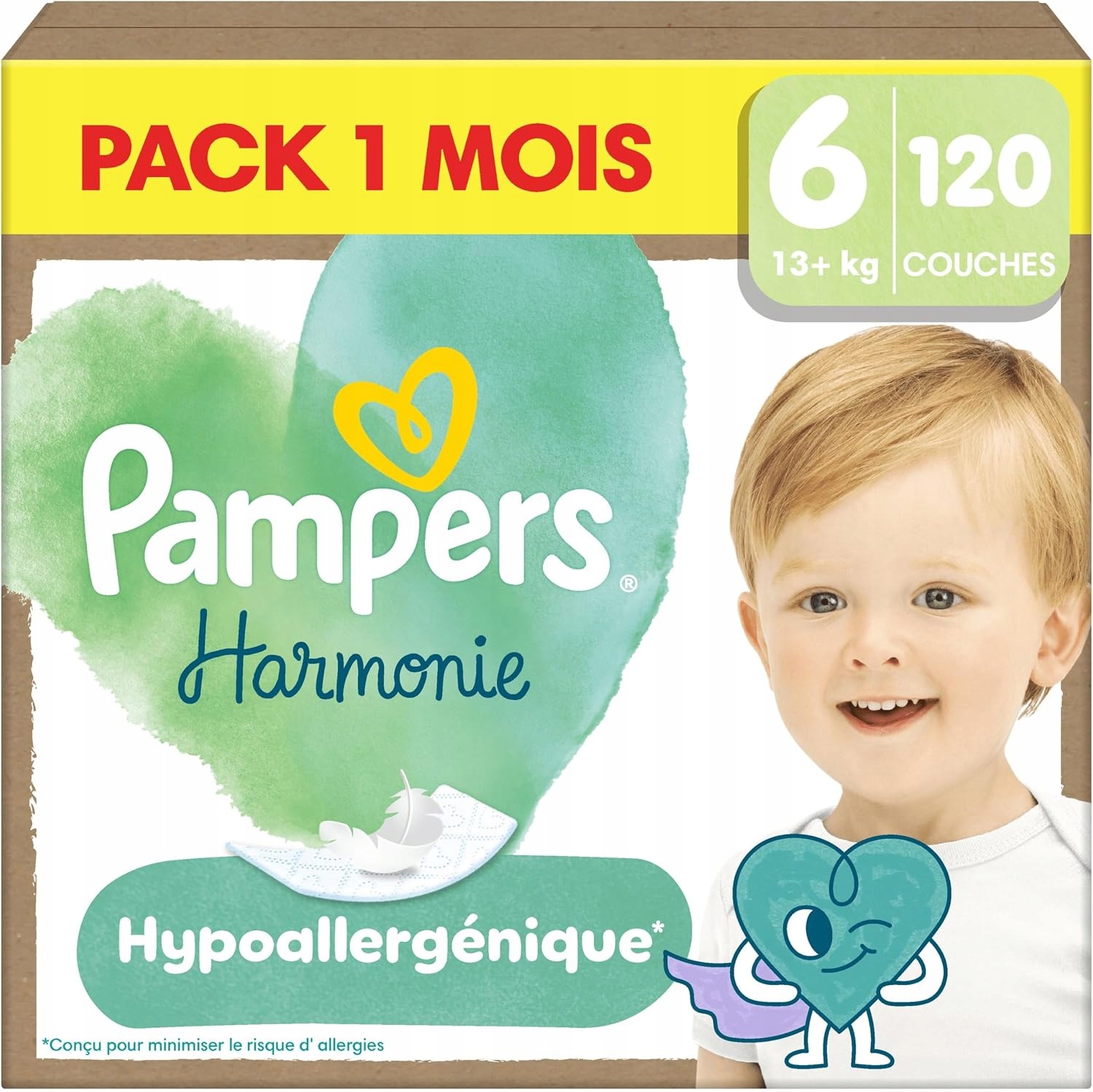 Pieluszki Pampers Harmonie rozmiar 6 120 szt. 13+KG