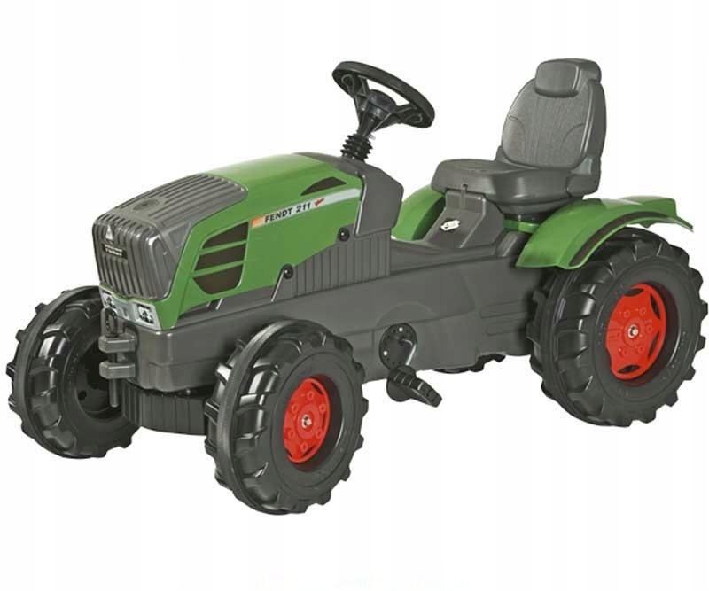 TRAKTOR NA PEDAŁY ROLLY TOYS FENDT OGROMNY XL ROLLYFARMTRAC 3+ CICHE KOŁA