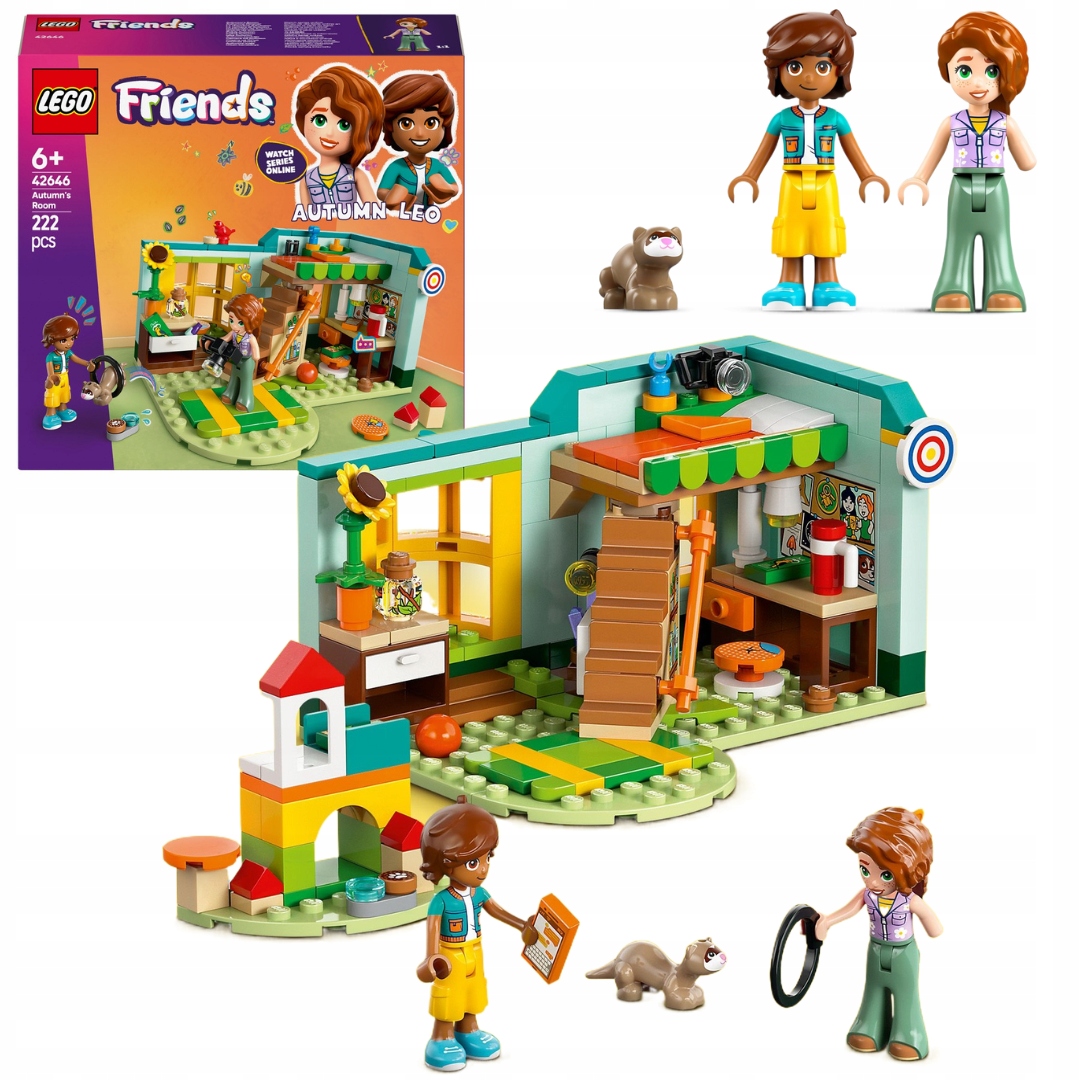 Lego Friends 42646 Pokoj Autumn Leo Pták Fretka Slunečnice Dětské Hřiště