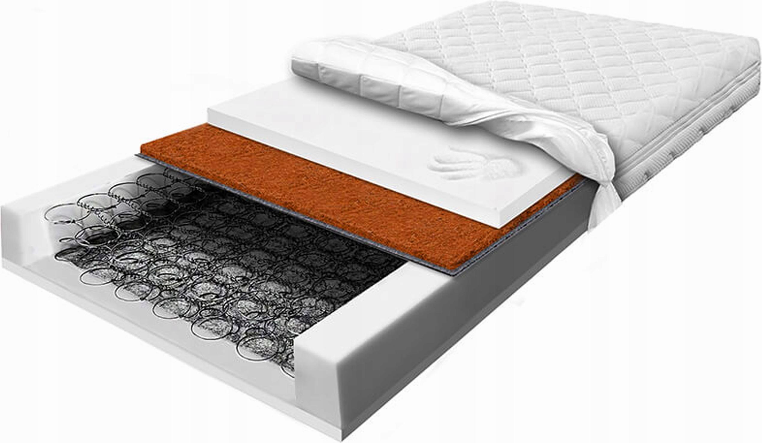 120x190 pružinový matrac visco s kokosom 20 cm, bonellové pružiny H2