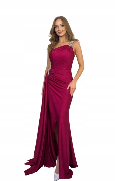 Šaty S Aplikací Rozalinda Bordó 36/S