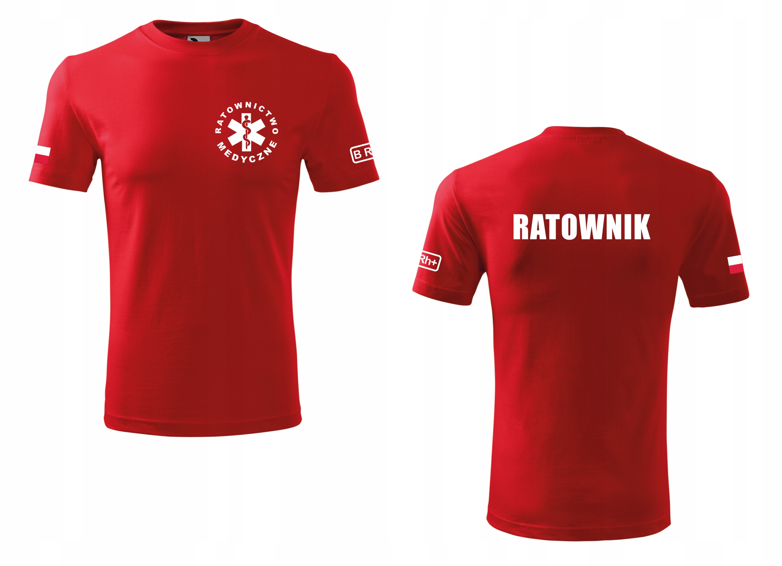 

Koszulka Ratownik Grupa Krwi Flaga męska 190g XXL