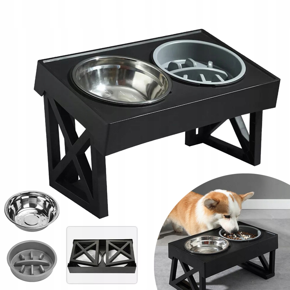 Levně Miska Pro Psa, Vyvýšené Misky Pro Psy, Protiskluzová Miska Na Krmivo