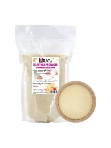 Levně 2x Brat Želatina potravinářská vepřová 180 Bloom 1 kg