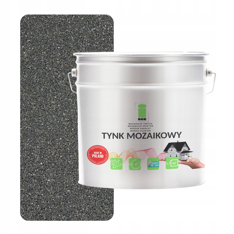 Mozaiková Omítka Grafitová Pryskyřičná Marmolit Třída 1 Mozaika 7 kg