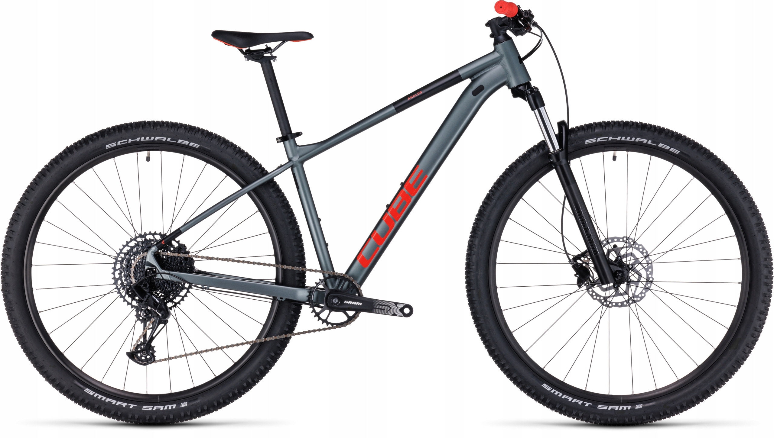 Rower górski MTB Cube Analog w kolorze flashgrey i red