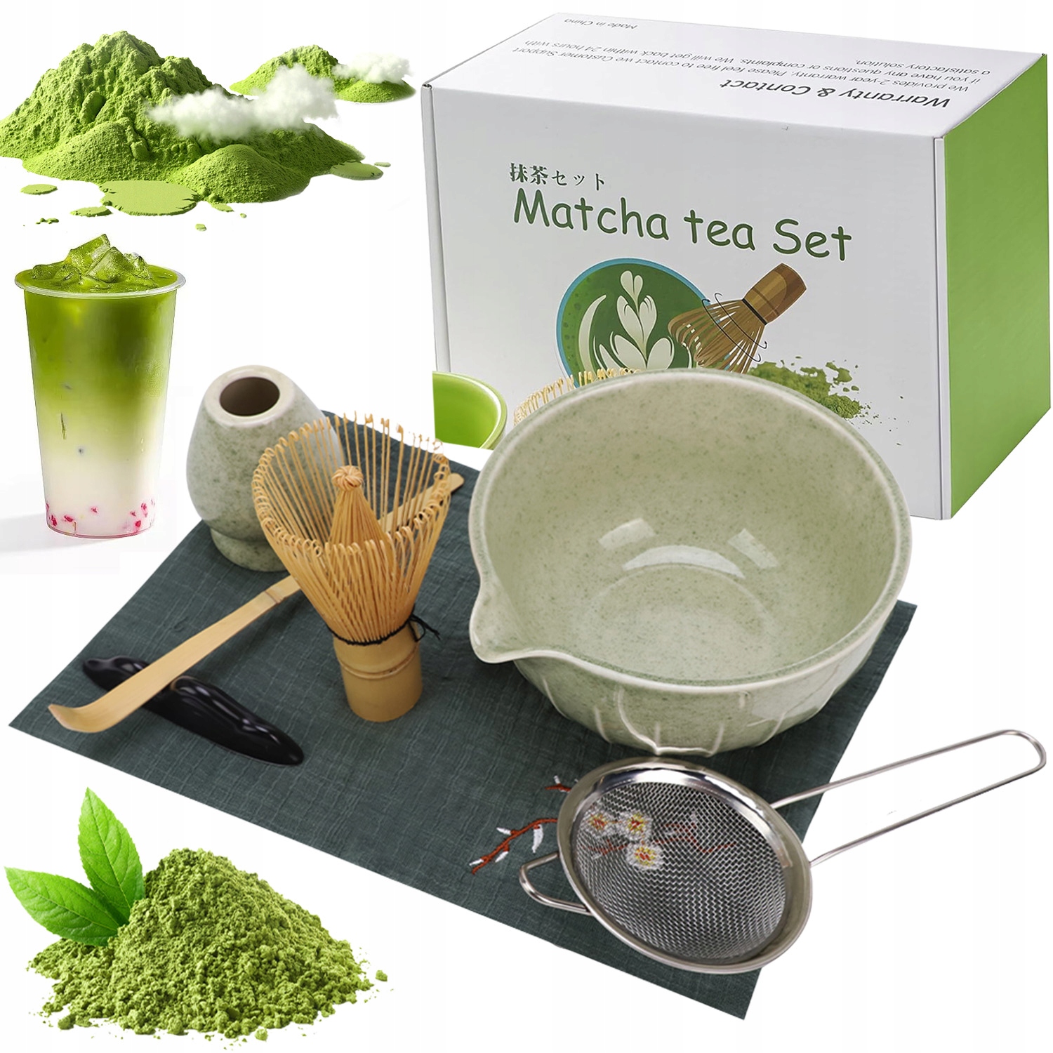 7 Ks Sada Na Čaj Matcha Bambusová Miska Na Matchu Ideální Dárek