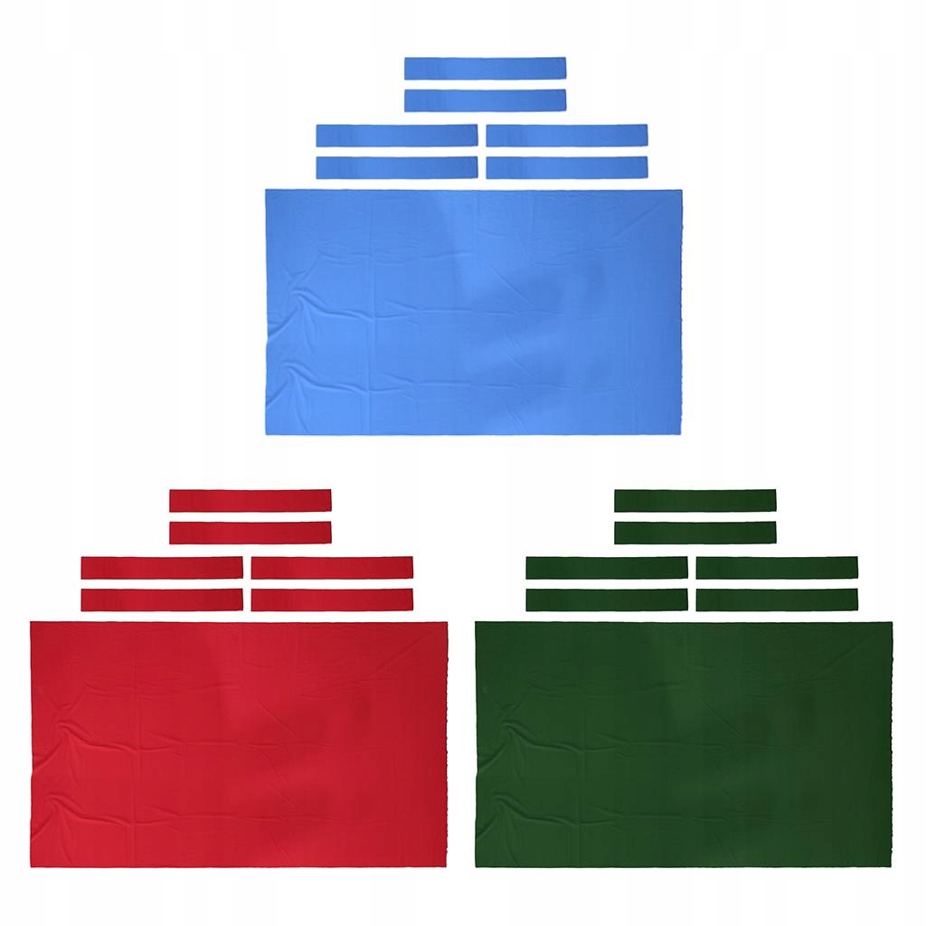 Pokrowiec z materiału z 6 . Pasków do bilarda Rodzaj stołu brak informacji